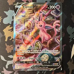 Pokemon Espeon V Evolving Skies Ultra Rare Full Art 180/203 - Image 1