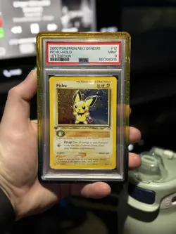 Pokemon Neo Genesis 1st Edition Pichu 12/111 PSA 9 - Image 1