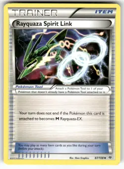 Rayquaza Spirit Link 87/108 Uncommon Roaring Skies Pokemon Near Mint - Image 1