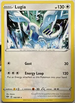 Lugia Rare Darkness Ablaze 140/189 Pokemon Near Mint - Image 1