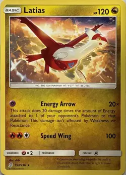 Latias Rare Unified Minds 153/236 Pokemon Near Mint - Image 1