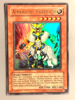 yugioh 1996 Airknight Parshath LOD-062 Ultra Rare Unlimited Ed VLP NM - Image 1