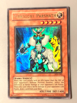 yugioh 1996 Airknight Parshath LOD-062 Ultra Rare Unlimited Ed VLP NM - Image 2