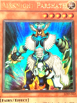 yugioh 1996 Airknight Parshath LOD-062 Ultra Rare Unlimited Ed VLP NM - Image 3