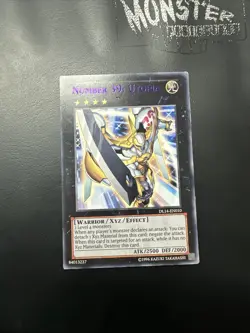 YUGIOH NUMBER 39 UTOPIA DUELIST LEAGUE PURPLE RARE DL14-EN010 PLAYED - Image 1
