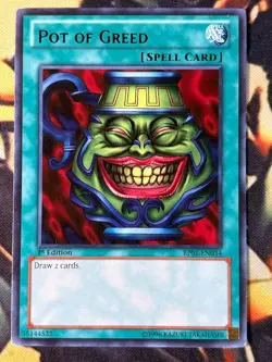 Yugioh: Pot Of Greed - BP01-EN034 - Rare - 1st Edition - MP - Image 1