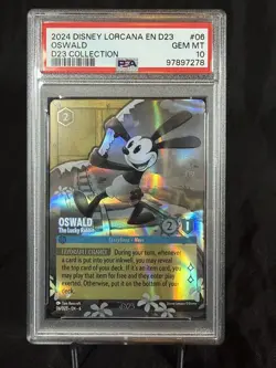 Disney Lorcana - Oswald - The Lucky Rabbit - 2024 D23 Promos# 6 - PSA 10 - Image 1