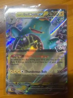 Pokemon TCG Ionos Bellibolt EX Card 053/159 Journey Together NM Condition - Image 1