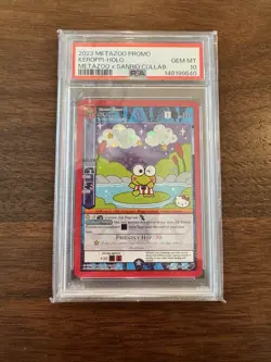 🐸👑 PSA 10 KEROPPI - HOLO PROMO - SDCC 2023 - METAZOO X SANRIO COLLAB 👑 PSA 10 - Image 1