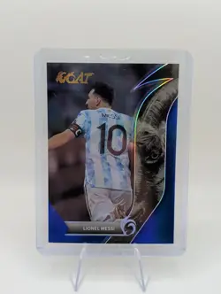 2023 Fansmall Argentina GOAT Lionel Messi Deep Blue /91 #76 - Image 1