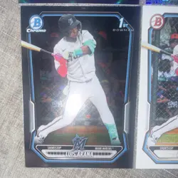 Bowman 2026 Bowman Chrome 1st Bowman Luis Arana Marlins 4-Card Lot with a /250 - Image 5