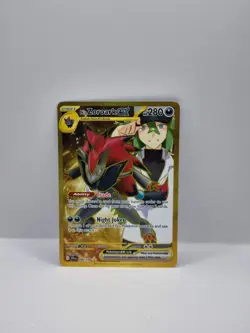 Pokemon TCG NS Zoroark EX Gold Card 189/159 Journey Together NM - Image 1