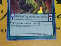 Yu-Gi-Oh Yugioh Amorphage Sloth - 1st Edition Super Rare Holo FIGA-EN056 TCG CCG - Image 3
