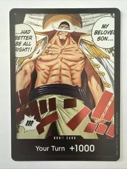 Don!! Card Your Turn +1000 Edward Newgate OP08 Two Legends - Image 1
