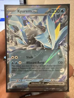Pokemon TCG Kyurem EX Black Bolt Sv: Black Bolt Card 028/086 NM Condition - Image 1