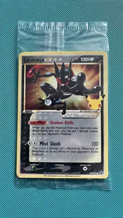Pokemon Card Greninja Gold Star SWSH144 Celebrations SEALED Black Star Promo NM - Image 1
