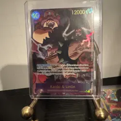 One Piece CCG Kaido & Linlin Secret Rare Card OP08-119 - Image 1