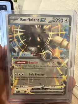 Pokemon TCG Bouffalant EX Card 077/086 Scarlet & Violet White Flare - Image 1