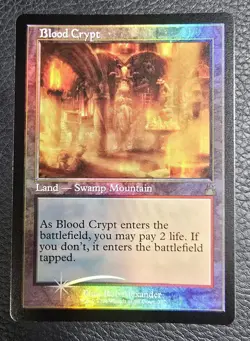 MTG Blood Crypt (Retro Frame Foil) Ravnica Remastered NM Magic Card - Image 1