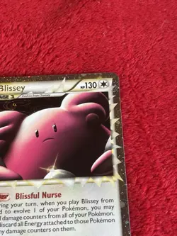 Blissey (Prime) 106/123 Heartgold & Soulsilver Holo Pokemon Card Played - Image 2