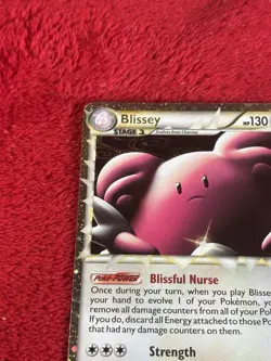 Blissey (Prime) 106/123 Heartgold & Soulsilver Holo Pokemon Card Played - Image 3