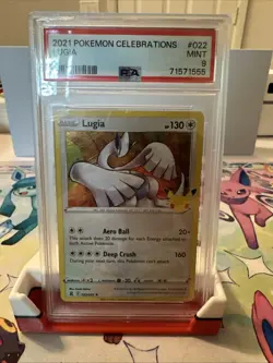 Pokemon 2021 Celebrations #022 Lugia Card PSA 9 Mint - Image 1