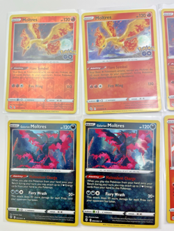 6 Card Lot Moltres Galarian Moltres Holo Rare Pokemon Go TCG - Image 2