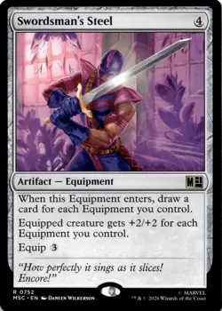 Swordsman's Steel 752 Commander: Marvel Super Heroes Magic: The Gathering NM - Image 1