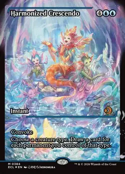 Harmonized Crescendo x1 1x FOIL Showcase Lorwyn Eclipsed ECL NM MTG - Image 1