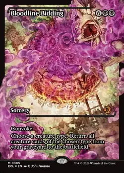 Bloodline Bidding x1 1x FOIL Showcase Lorwyn Eclipsed ECL NM MTG - Image 1