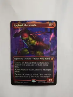 MTG Raphael, the Muscle NM Foil Full Art ** Teenage Mutant Ninja Turtles Eternal - Image 1