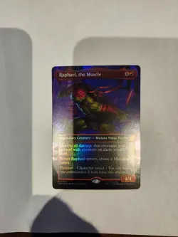 MTG Raphael, the Muscle NM Foil Full Art ** Teenage Mutant Ninja Turtles Eternal - Image 3