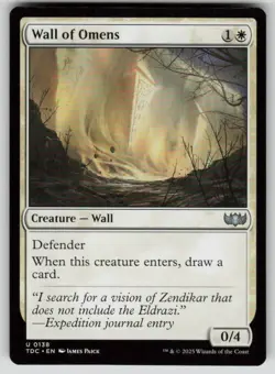 Wall of Omens Normal U Commander: Tarkir: Dragonstorm 138 NM - Image 1