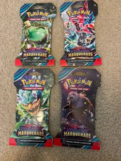 Pokemon SV06 Scarlet & Violet Twilight Masquerade Sleeved Booster Pack Art Set - Image 1