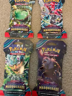 Pokemon SV06 Scarlet & Violet Twilight Masquerade Sleeved Booster Pack Art Set - Image 2