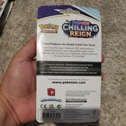 Pokemon Sword & Shield Chilling Reign Blister Pack + Shaymin Coin - Milotic Holo - Image 2