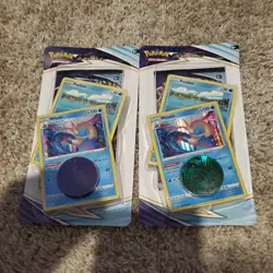 Pokemon Sword & Shield Chilling Reign Blister Pack + Shaymin Coin - Milotic Holo - Image 3