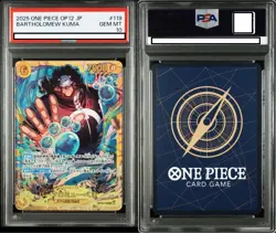 PSA 10 Bartholomew Kuma SEC OP12-119 2025 ONE PIECE Card Japanese - Image 1