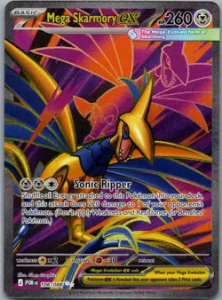 Mega Skarmory ex 106/088 Ultra Rare Perfect Order Pokemon Holo Near Mint - Image 1
