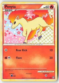 Pokemon - Ponyta #72/102 - Triumphant Common - Image 1
