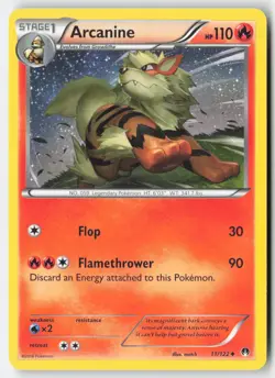 Pokemon - Arcanine #11/122 - BKP Uncommon - Image 1