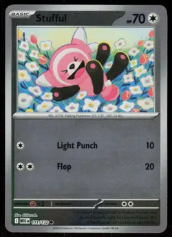 Stufful 111/132 Common Mega Evolution Pokemon Reverse Holo Near Mint - Image 1