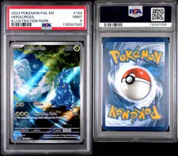 Pokemon Heracross Sv02: Paldea Evolved Holo Illustration Rare PSA 9 Mint - Image 3