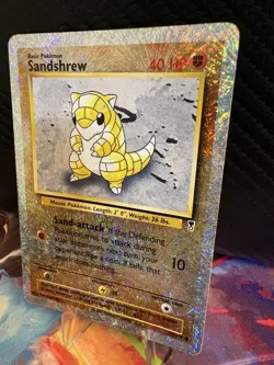 2002 Pokemon Legendary Collection Reverse Holo Sandshrew 91/110 MP WOTC - Image 2