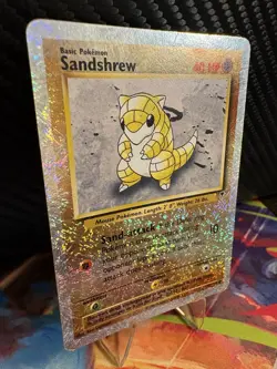 2002 Pokemon Legendary Collection Reverse Holo Sandshrew 91/110 MP WOTC - Image 3