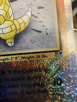 2002 Pokemon Legendary Collection Reverse Holo Sandshrew 91/110 MP WOTC - Image 4