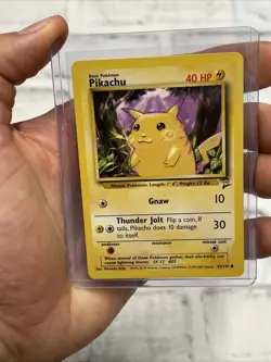 Pikachu 87/130 Base Set 2 Common Pokemon Card TCG Vintage Card Never Played NM - Image 1