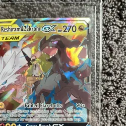 The Pokemon Company Reshiram & Zekrom GX TAG TEAM Full Art Holo 157/236 - Image 3