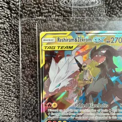 The Pokemon Company Reshiram & Zekrom GX TAG TEAM Full Art Holo 157/236 - Image 4