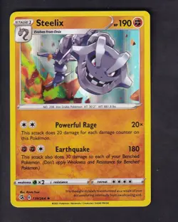 Steelix 139/264 Holo Rare Fusion Strike Pokemon Near Mint - Image 1